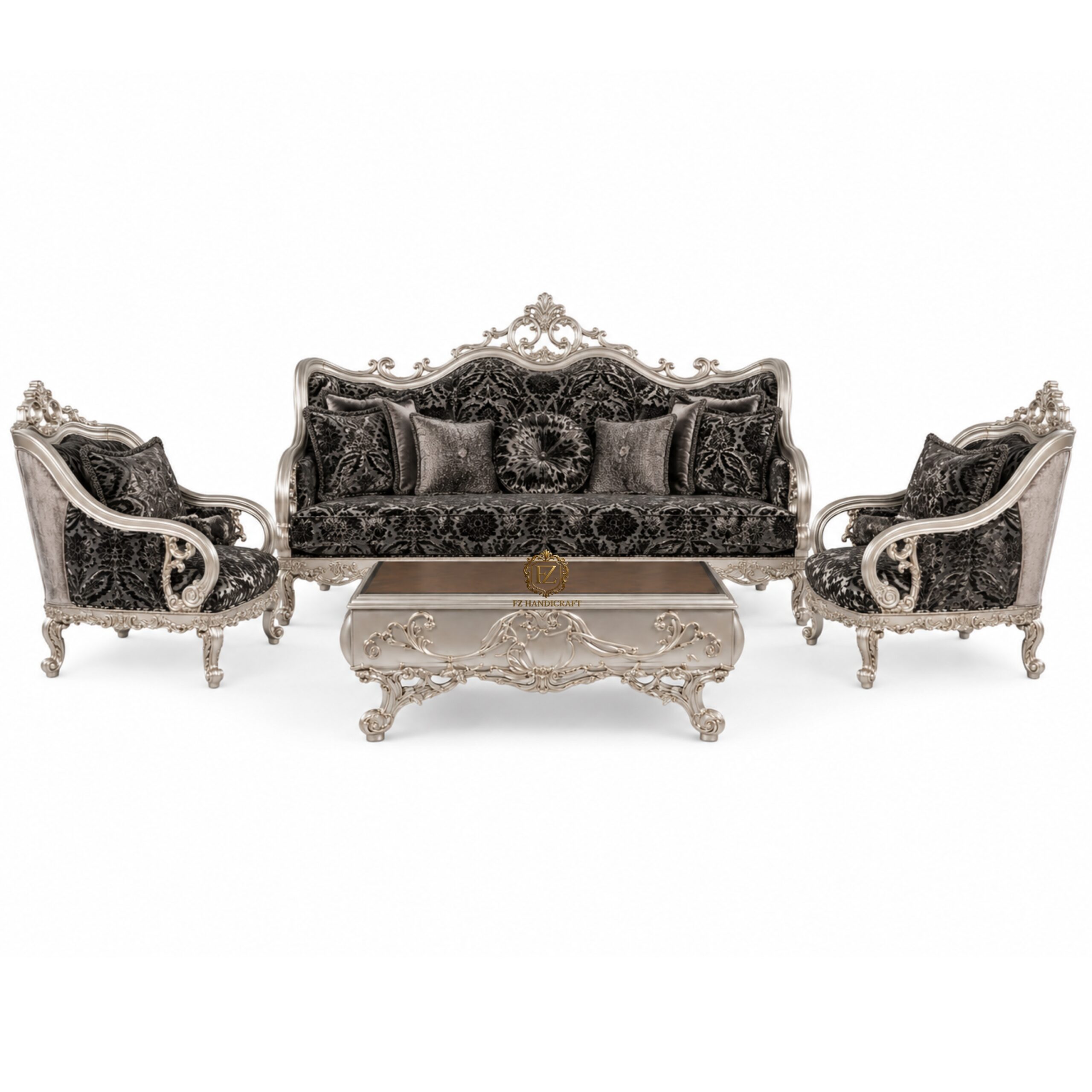 fz handicraft luxury silver royal sofa set – hand carved european style living room furniture fz handicraft luxury silver royal sofa set – hand carved european style living room furniture