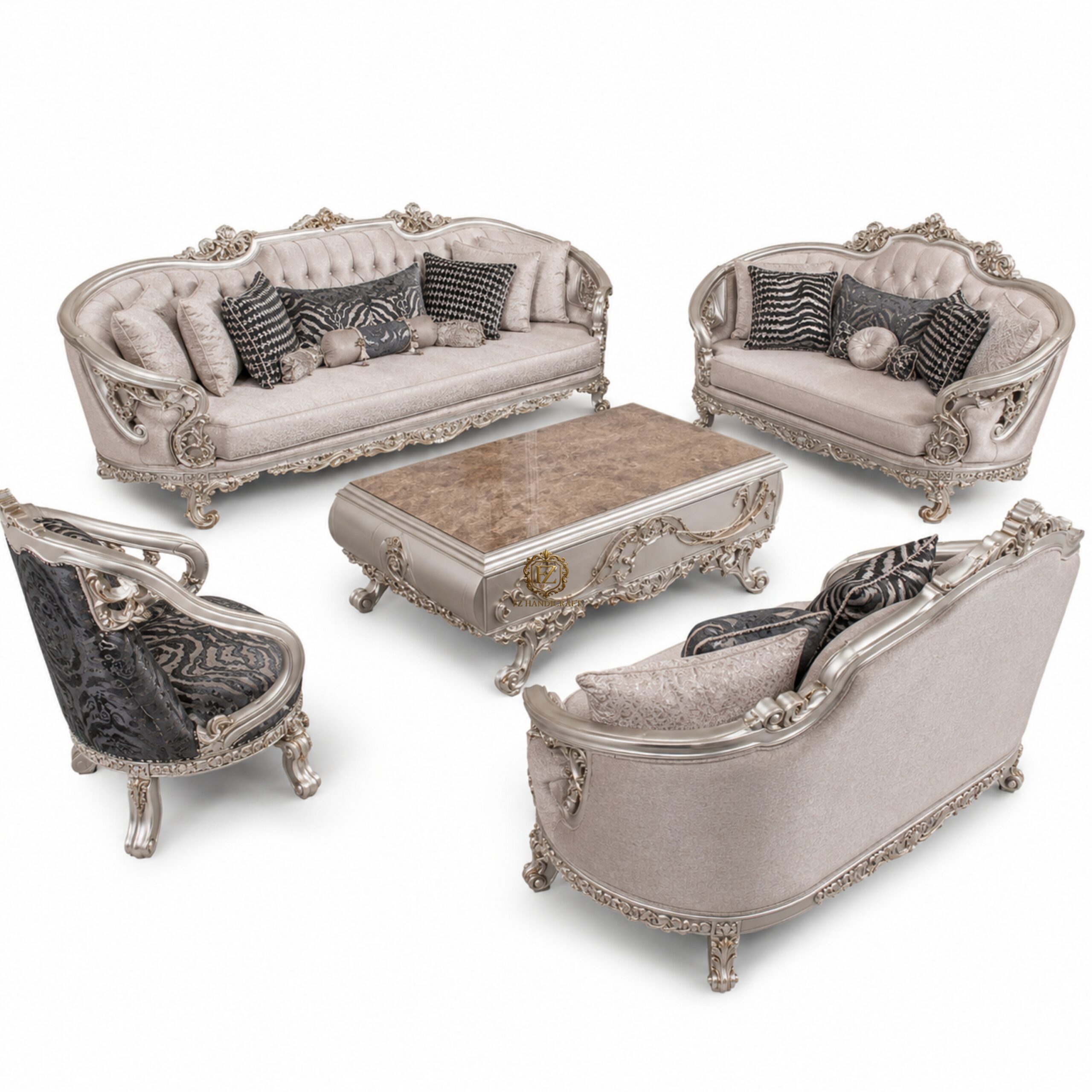 fz handicraft luxury silver royal sofa set – hand carved european style living room furniture fz handicraft luxury silver royal sofa set – hand carved european style living room furniture