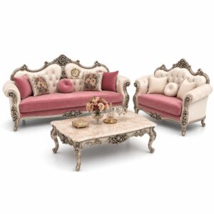 fz handicraft luxury royal sofa set – hand carved classic living room furniture