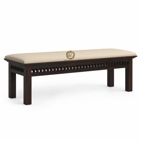 modern solid wood upholstered bench for bedroom & living room