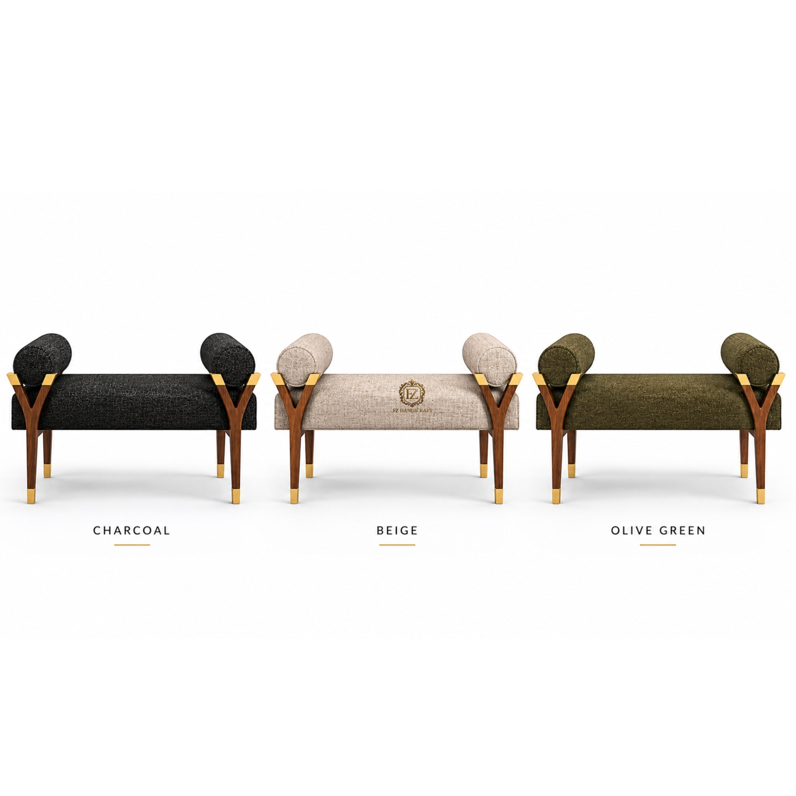 modern upholstered accent bench – luxury designer wooden bench modern upholstered accent bench – luxury designer wooden bench
