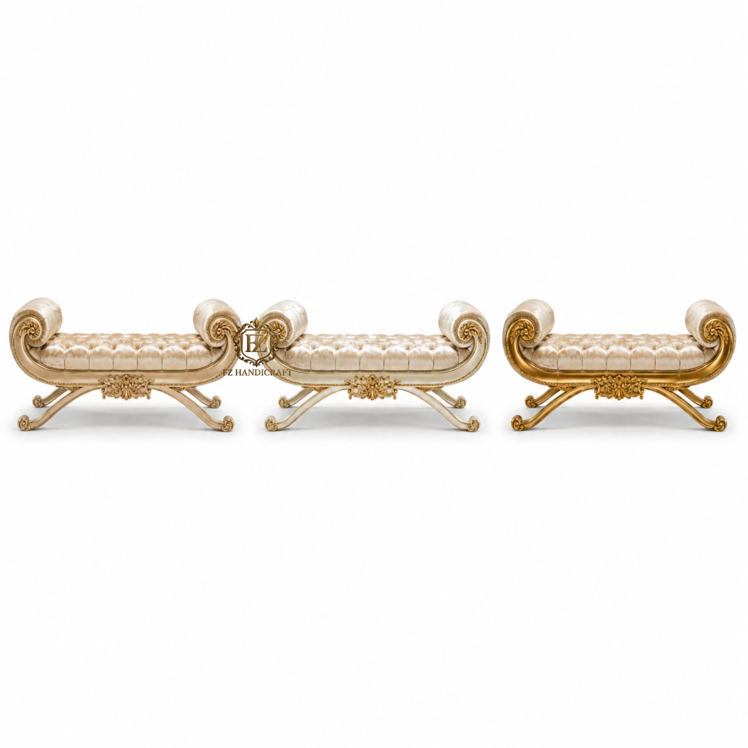 royal tufted chaise lounge – luxury antique gold bedroom bench royal tufted chaise lounge – luxury antique gold bedroom bench