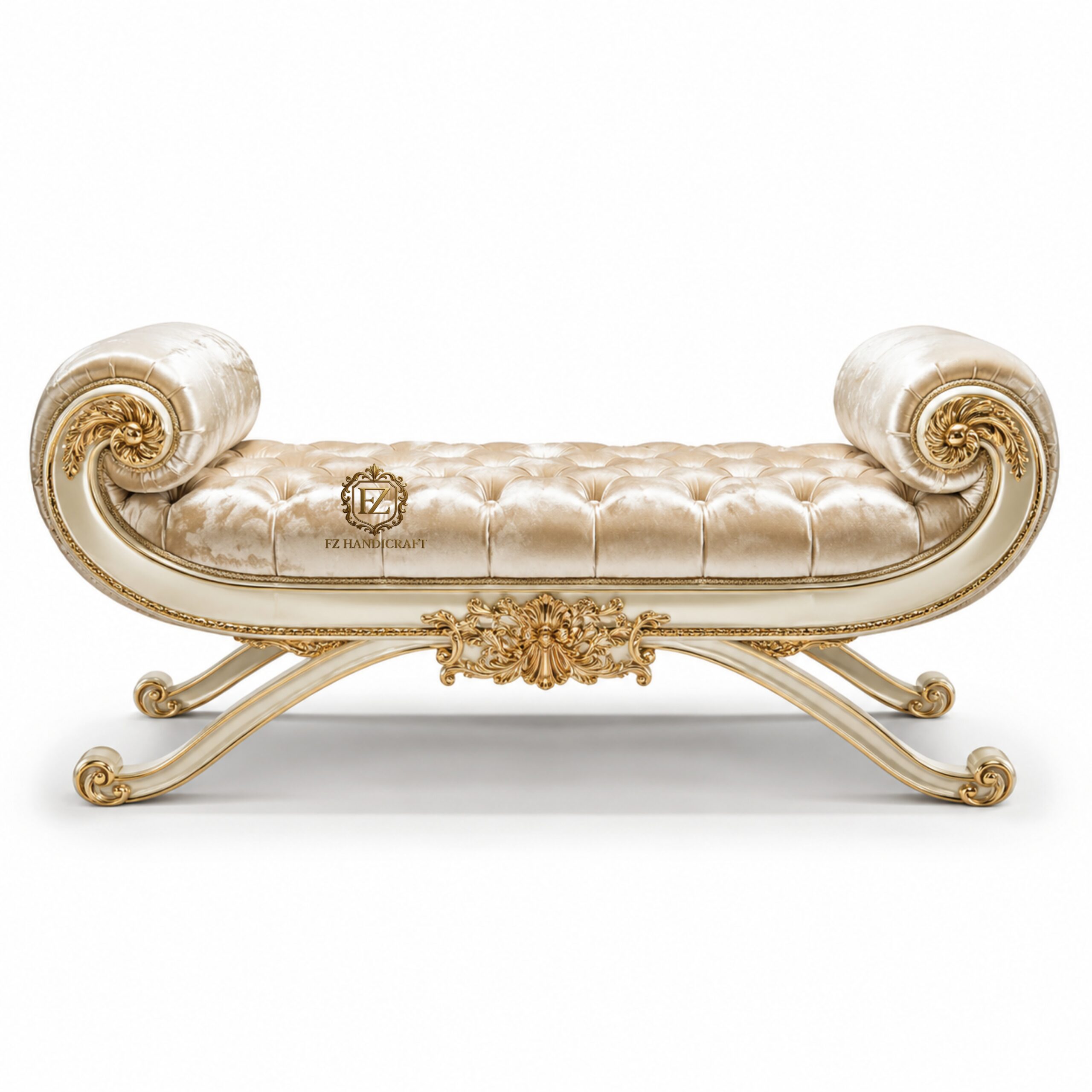 royal tufted chaise lounge – luxury antique gold bedroom bench royal tufted chaise lounge – luxury antique gold bedroom bench