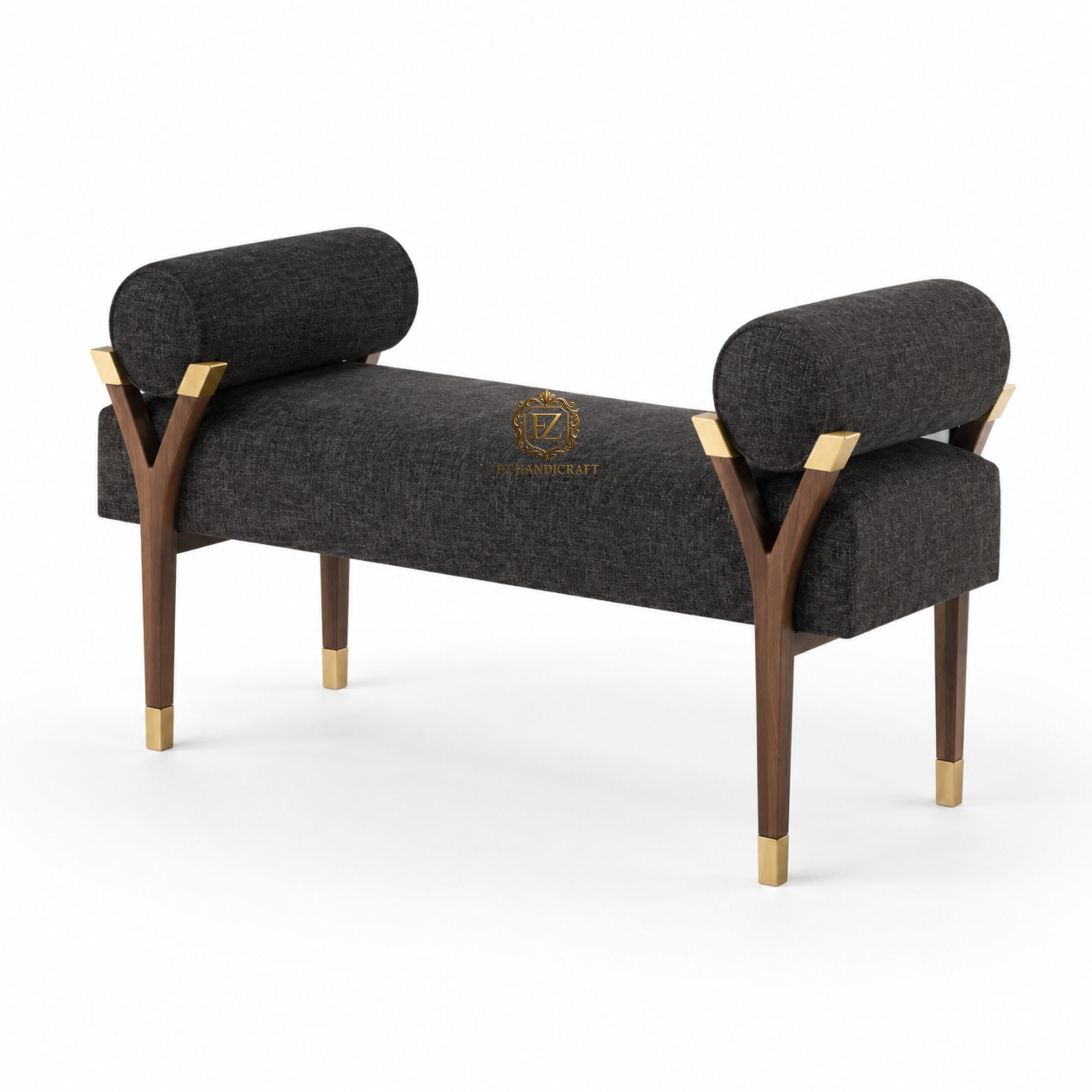 modern upholstered accent bench – luxury designer wooden bench modern upholstered accent bench – luxury designer wooden bench